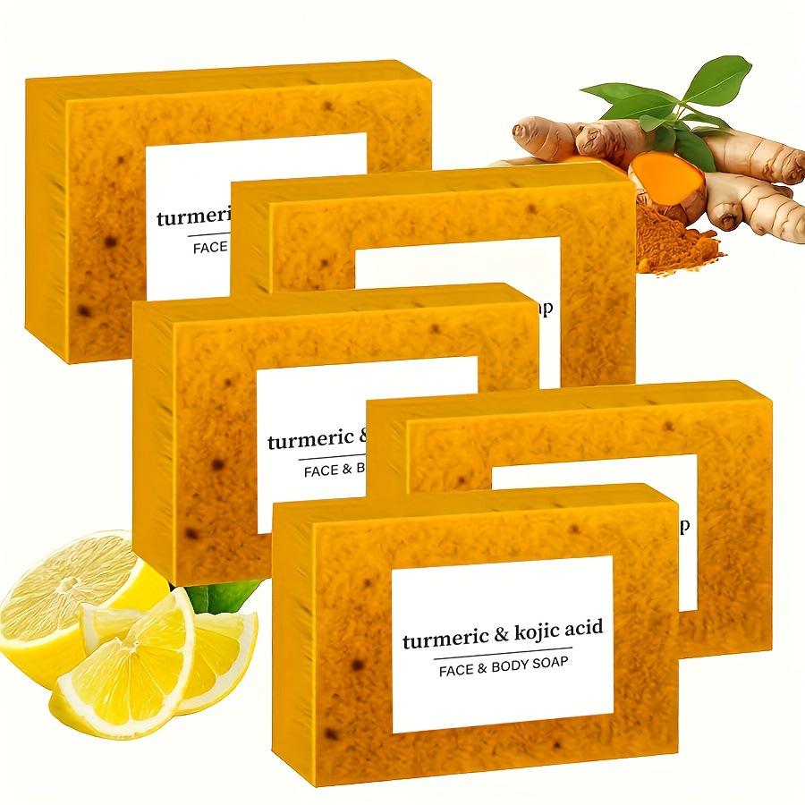 TK Style European & American Turmeric, Lemon, Kojic Acid, Ginger Handmade Cold Process Bath & Face Soap