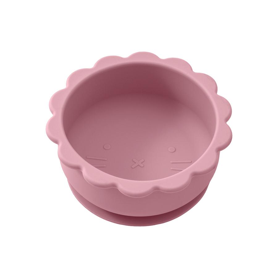 Color Kids Silicone Sucker Bowl Feeding Tableware Infant Training Learning To Eat Bowl Baby Supplementary Food Bowls Baby Stuff