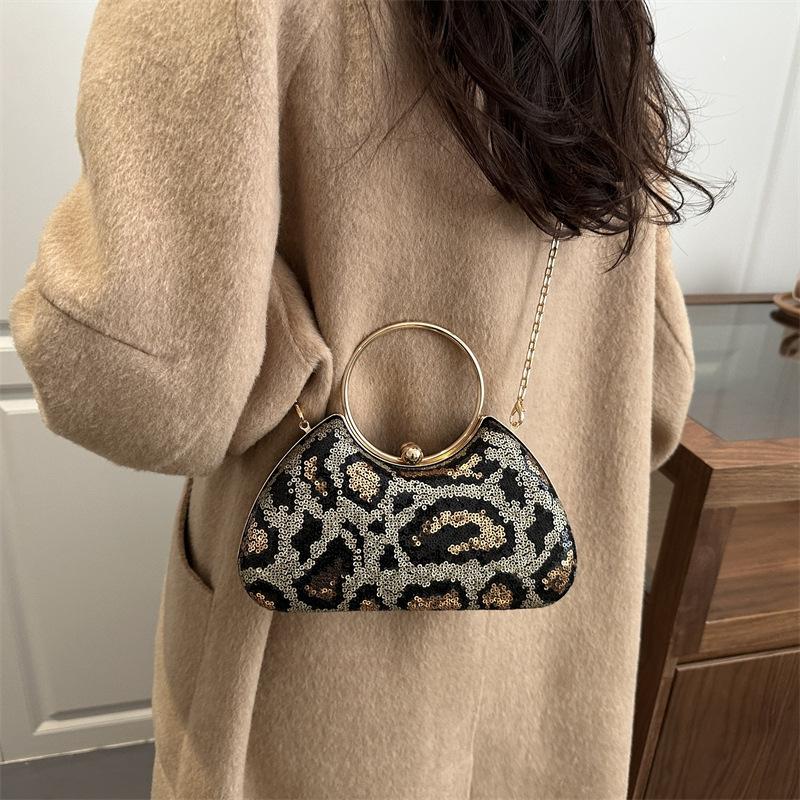 Luxury Women Party Clutch Bag Luxury Bags for Women Fashion Leopard Print Dinner Bag Chain Designer Women Handbags