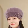 Winter Mother Hat Women's Fashion Knitted Beret In The Elderly Anti-cold Warm Wool Hat