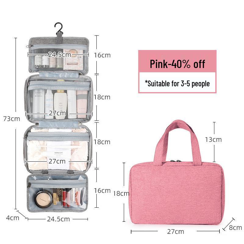 Bolsa de Higiene Masculina de Viagem Impermeável Pendurável de Grande Capacidade - 40% de Desconto