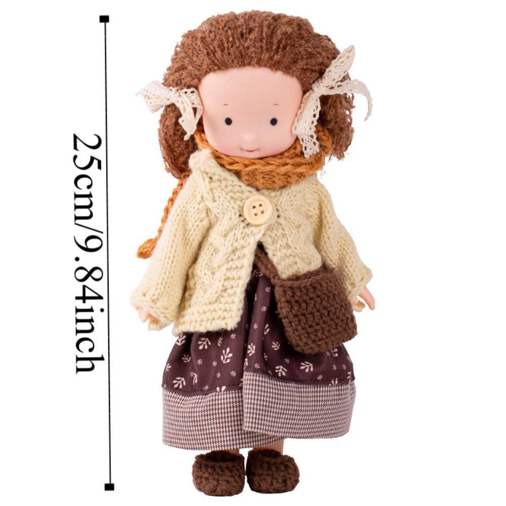 Native Waldorf Doll Kawaii Handmade Doll Toy Kids Toy Cartoon Plush Stuffed Doll  Children's Gift