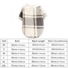 Pet Clothes Small Medium Dog Autumn And Winter Plush Hoodie Gray Plaid Costume Kitten Round Neck Clothes Comfortable Sweatshirt