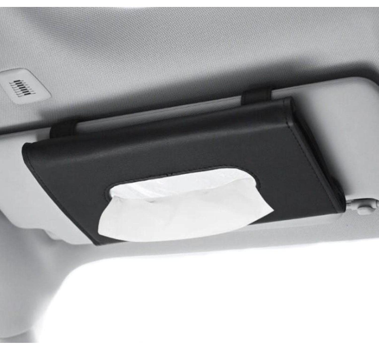 

fogman Чехол для салфеток Автомобильный Солнцезащитный козырек Заднее сиденье Хранение Кожа Кожа (черный) Medium чёрный