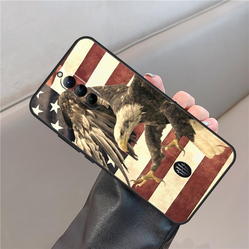American USA Flag Eagle Case For ZTE Nubia Red Magic 10 Pro Plus 6 7 8 9 6S 7S 8S 9S Pro 5G 6R RedMagic 10 Air Cover