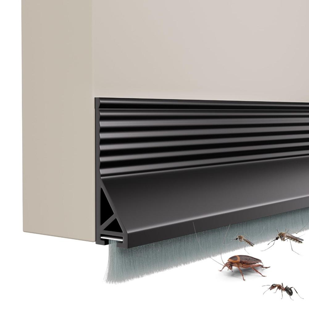 1PCS 100CM Draft Excluder Door Seal With Brush Floor Seal Door Brush Cover Strips Draught Excluder Door Stop Self-adhesive Strip