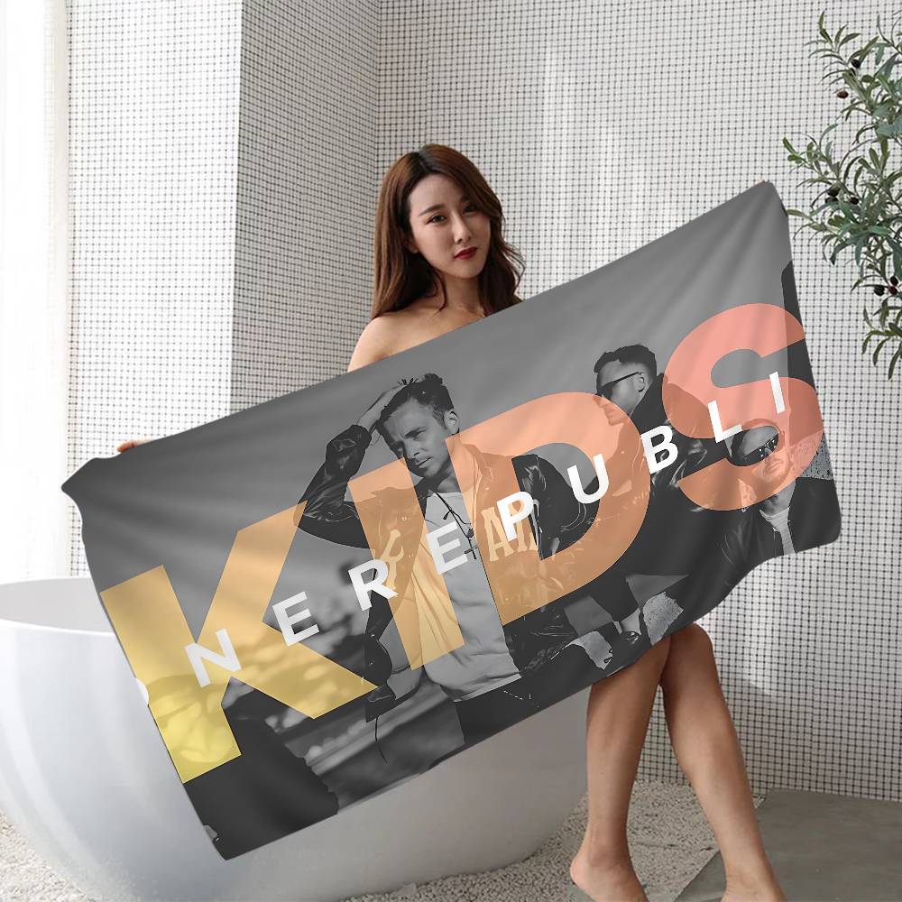 Pop Rock Band O-Onerepublics Beach Towel Colorful Bath Towels for Girl Microfiber Quick Dry Custom Sand Free Beach Spa Gym Pool