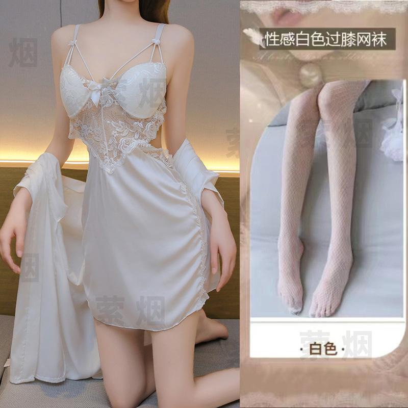 Sexy lingerie sexy lace section uniform seduction perspective passion pure lust nightdress suit