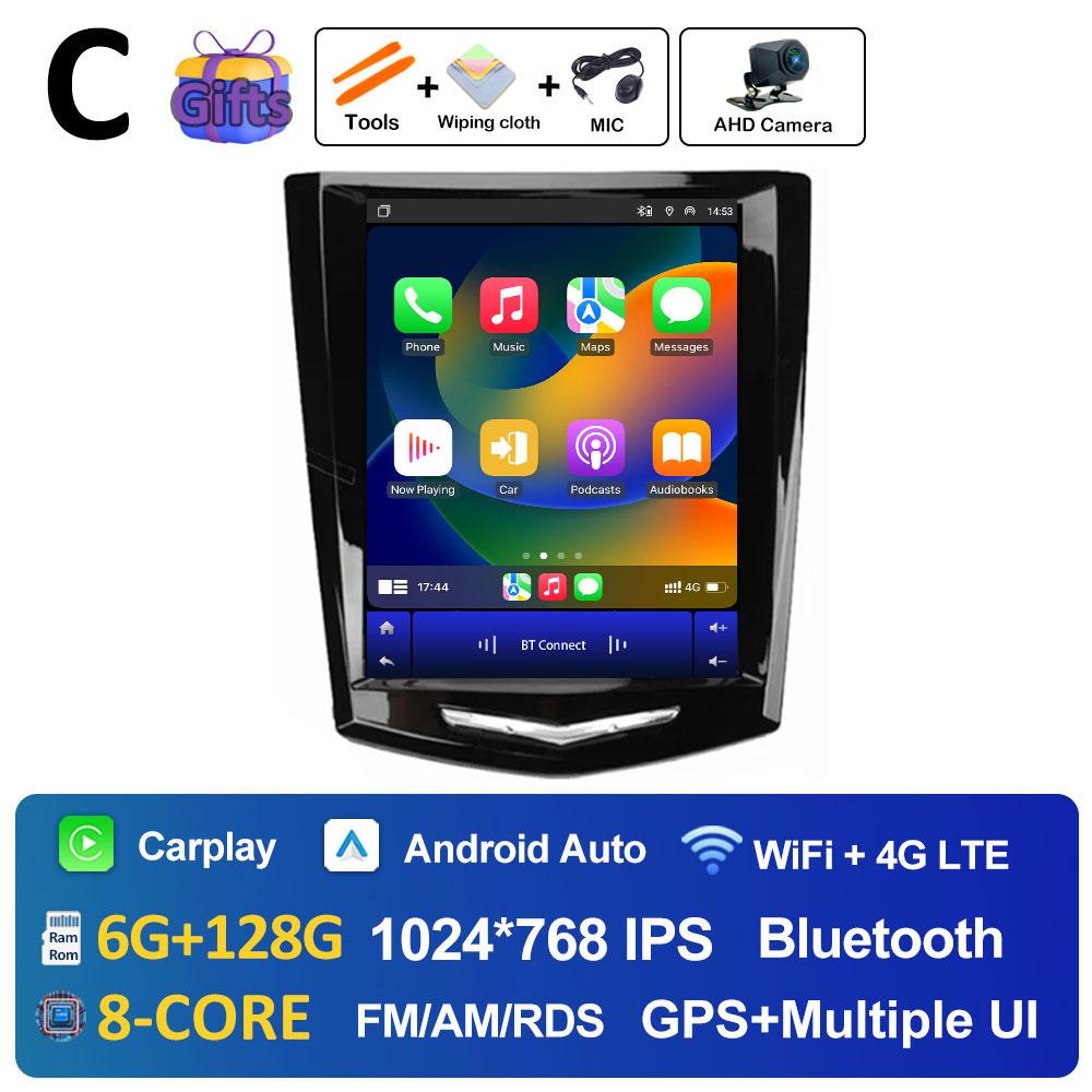 For Cadillac ATS XTS CTS SRX 2013 2014 2015 2016 DSP Stereo Wireless Carplay Android Auto 2.5D Touch Screen Head Unit No 2 din