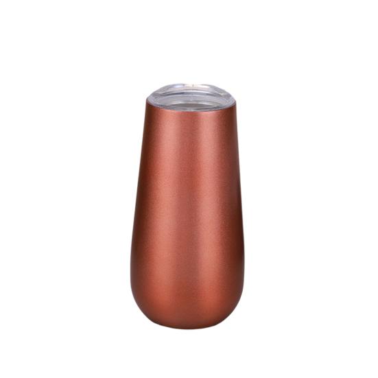 

Чашка из яичной скорлупы на 180 мл U-образная термостойкая пивная кружка для вина из нержавеющей стали с брызгозащищенной крышкой Эргономичный портативный дизайн для удобного питья