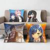 Darling In The Franxx Ichigo Pillow Case Anti-Dustmite Pillowcase Invisible Zipper Silky Sofa Cushion Cover For Bedroom