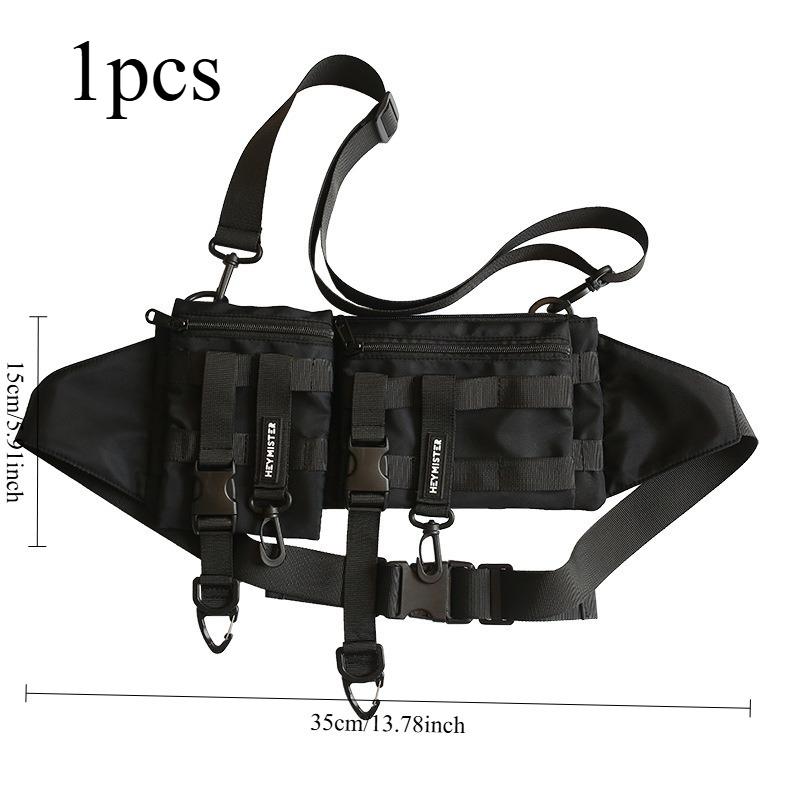 

1pcs Single and Double Shoulder Bags with Detachable Design Crossbody Bags Suitable for Outdoor Activities and Daily Commuting чорний