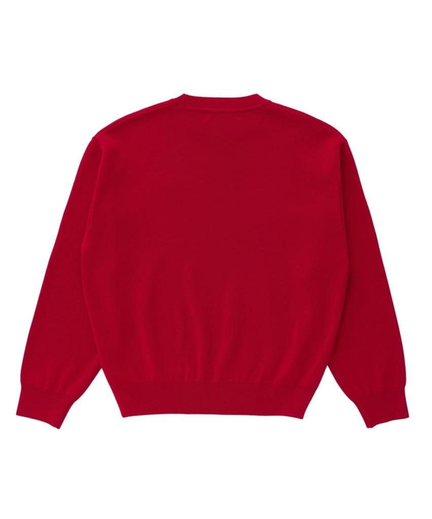 Deomati Mati Heart Wappen Round Knit - Red