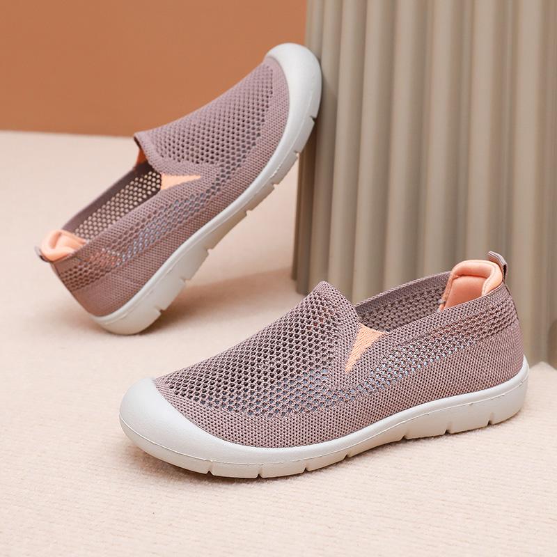 

New Summer Soft Sole Comfortable Walking Shoes Women s Shoes Trendy All-match Non-slip Casual Plus Size Women s Shoes 35 коричневый