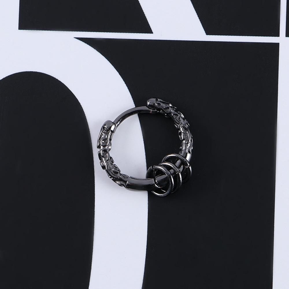 Round Ring Pendant Unisex Copper Thread Stud Earrings Korean Hoop Earrings Men Earrings Ear Jewelry