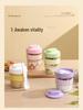 Portable Yogurt & Oatmeal Cup with Lid & Spoon - Perfect for Office & Student Breakfasts