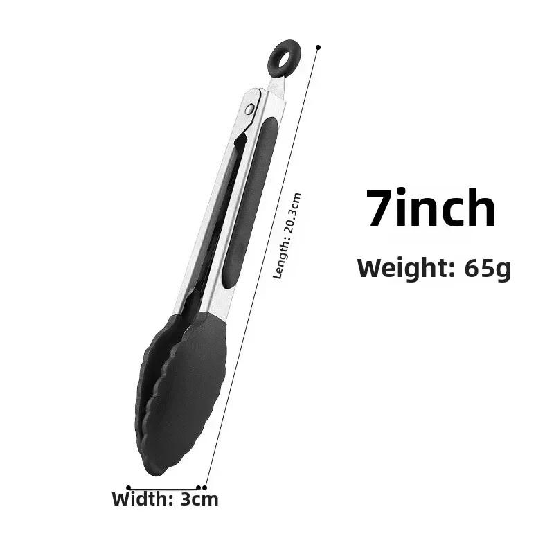 1pc Professional Steak Tongs Heat-Resistant and Easy-Clean Steak Tongs,Salad and BBQ Dishwasher