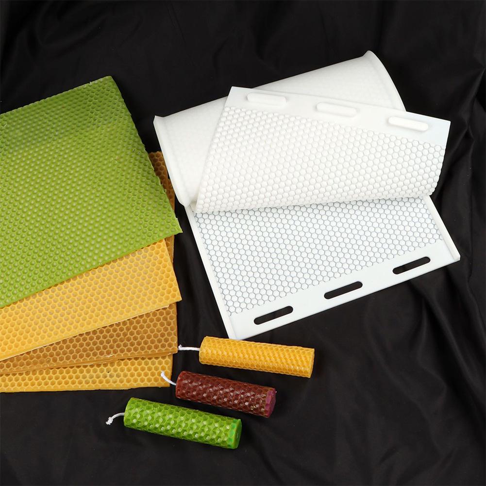 Silicone Bee Comb Mold & Beeswax Candle Making Kit