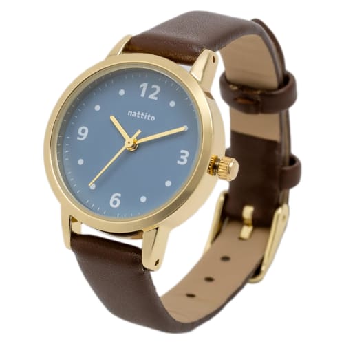 

Fieldwork Women s Analog Watch with Leather Strap, Brown, GY076-5