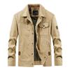 Men's Loose Plus-Size Lapel Jacket for Spring and Autumn - Casual Outdoor Workwear Coat