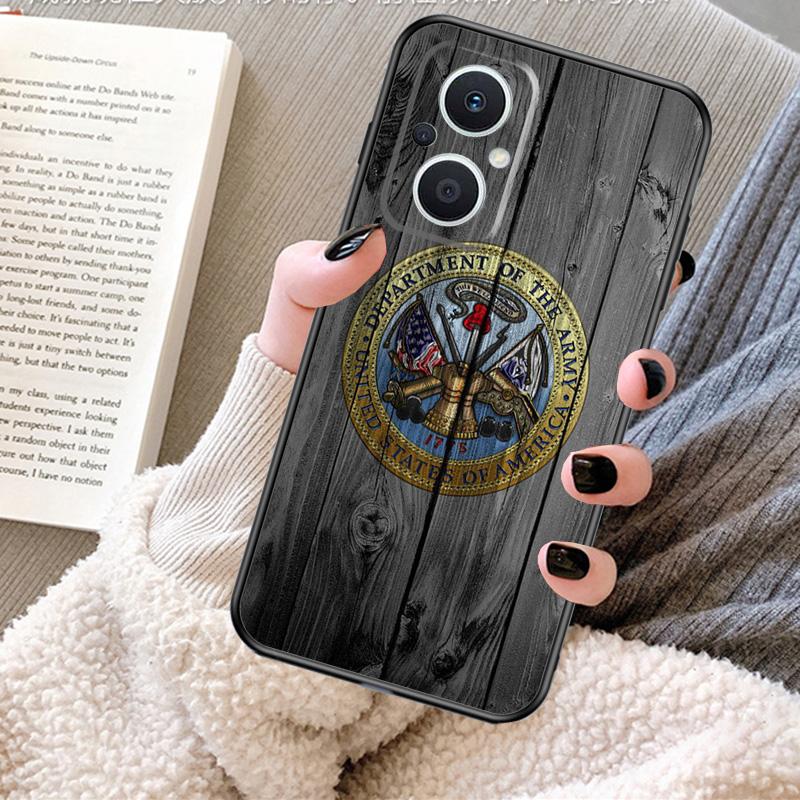 

U.S Army Flag Case For OPPO Reno 11F 11 12 13 F 8T 7 8 10 Pro OPPO Find X8 X6 Pro X3 X5 Lite Cover Fundas OPPO Reno11 Pro