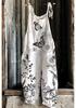 2025 Summer Retro Print Wide-Leg Women's Jumpsuit