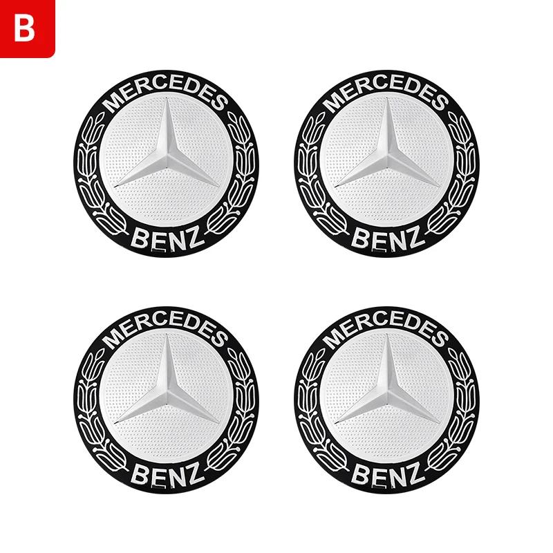

56мм 60мм 65мм 75мм Ковпачок центральної ступиці колеса автомобіля Наклейка-емблема Для Mercedes Benz W204 W205 W212 W213 W221 W177 W246 GLA GLC CLA A 60mm