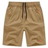 Running Shorts, Sweat-Wicking Quick-Drying Sports Half Pants with Zipper Pockets, Outdoor Athletic Wear for Soccer Tennis Marathon Hiking, Khaki M