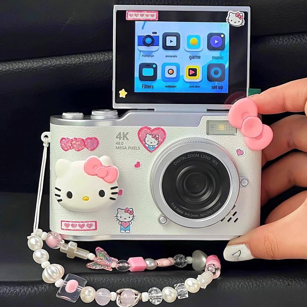 Hello Kitty Flip-Up Digital Camera for Beginners - Perfect Gift for Girls