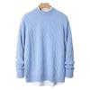 Herren Pullover aus 100% reiner Wolle, Zopfmuster, Rundhalsausschnitt, Kaschmir - High-End Business Casual Pullover