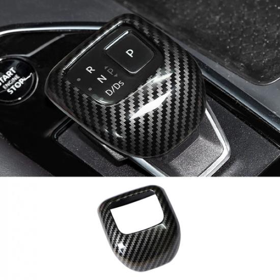 Carbon fiber Car Gear Shift Knob Trim For Nissan Rogue -2025