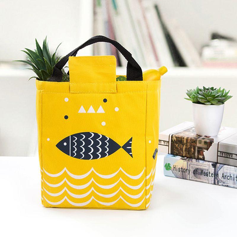 Artone Fish Oxford Reusable Lunch Bag With Thermal Insulation And Premium Material