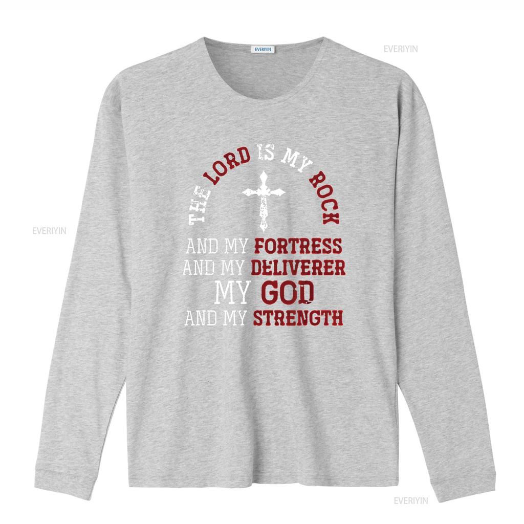 Womens My God And Strength Jesus Lord Devotee Bible Prayer T Shirt Black Large vintage Washed Casual Versatile Stretched homme