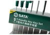 SATA 9-Piece Hex Key Set: T-Handle Ball End 09117 & Flat End L-Handle 09118, Sizes 1.5-10mm.