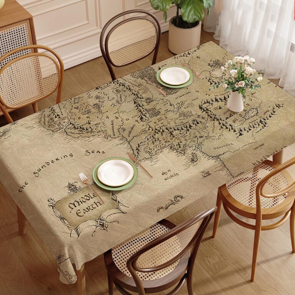 L-Lords Game Rings Home Tablecloths Dining Decoration And Rectangular Table Accessories Waterproof Cloth Anti-Stain