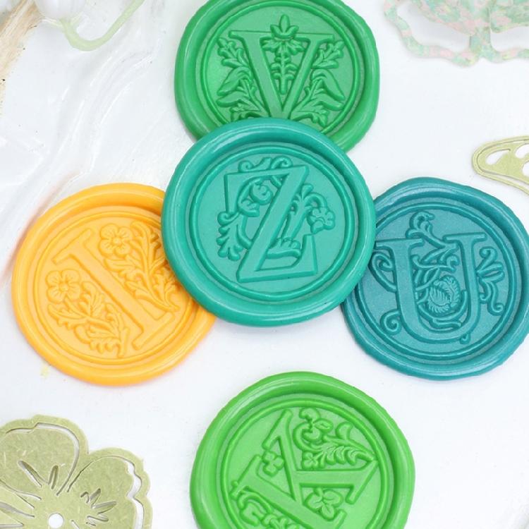 Brass Wax Seal Stamp Ergonomic Wood Handle for Personalizing Stationery and Card Making 1PC