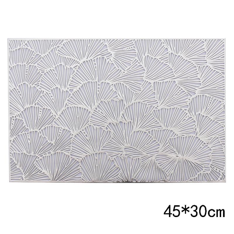 Podkładka PVC w stylu zachodnim prostokątna żaroodporna, wodoodporna i olejoodporna z liściem miłorzębu