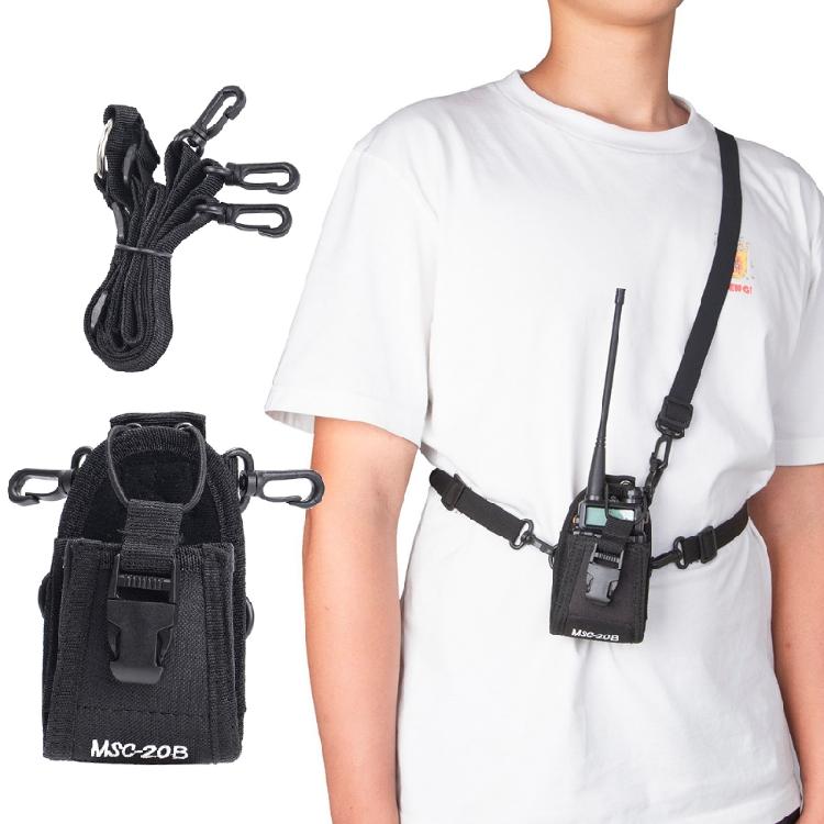 MSC-20B Nylon Pouch Bag Holster Carry for Case TYT-BaoFeng UV-5R Walkie Talkie R