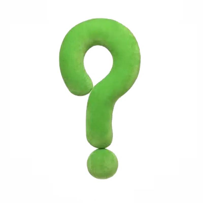 Cute Long Question Mark Pillow Multifunctional Neck Support Soft Couch Cushion Home Decor Throw Pillow