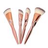 4pcs Makeup Brushes Set Brown White Brush Hair Face Make Up Brush Beauty ToolSet