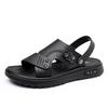Herren Sommer Strand Hausschuhe Outdoor erste Schicht Rindsleder Mode rutschfeste Sandalen atmungsaktive Mode vielseitige Hausschuhe