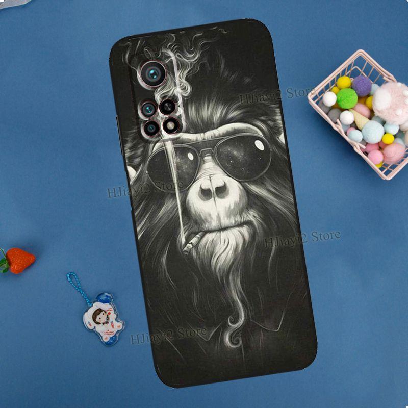 Cartoon Monkey For Xiaomi Mi 11T 10T 12 Pro Mi 11 Lite Case For POCO X3 Pro GT F3 F1 M3 M4 X4 Pro Cover