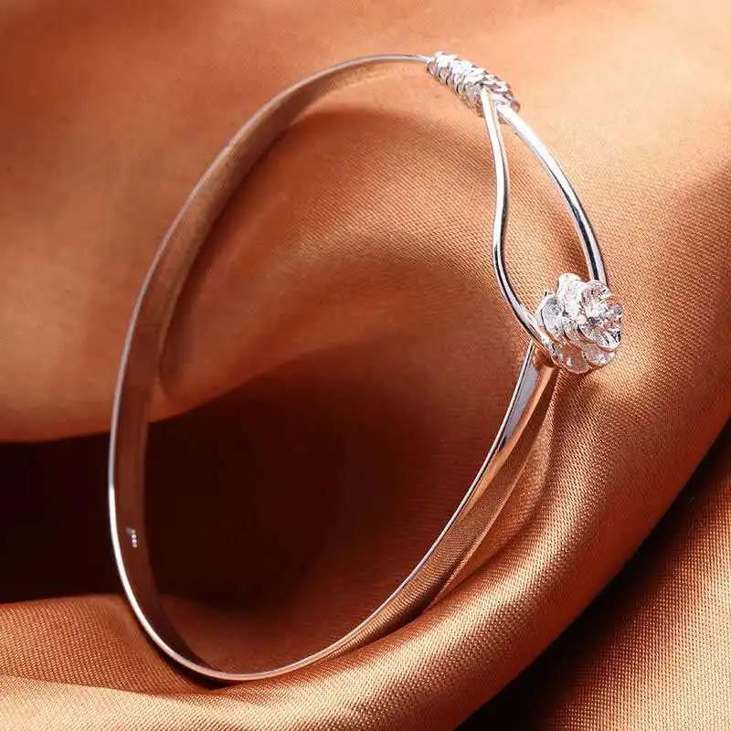 Adjustable Size Fine   Copper Bangle Cuff Dreamcatcher Tassel Feather Bead Charm Bracelet Jewelry For Women Wedding
