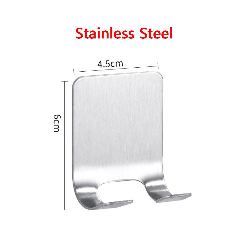 Stainless Steel Razor Holder Storage Hook Multifunction Bathroom Wall Men Shaving Shaver Shelf Punch Free Razor Rack Accessories