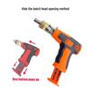 Multi-Function Ratchet Screwdriver Set: Adjustable Gun-Shaped Handle with Chrome Vanadium Steel Bits for Household Repair.