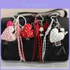 Fashion Cloth Girl Heart Bow Woven Rope Highend Bag Charm For Spring 2025