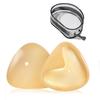 Double-Sided Sticky Bra Pads Women Summer Ultra Instant Push Up Bra Pads Reusable Padded Inserts Strapless Lift For Swimsuit