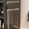 8 Hooks Jewelry Display Rack Wall Hanger Transparent Jewelry Hanging Hooks Plastic Adhesive Paste Organizer Box