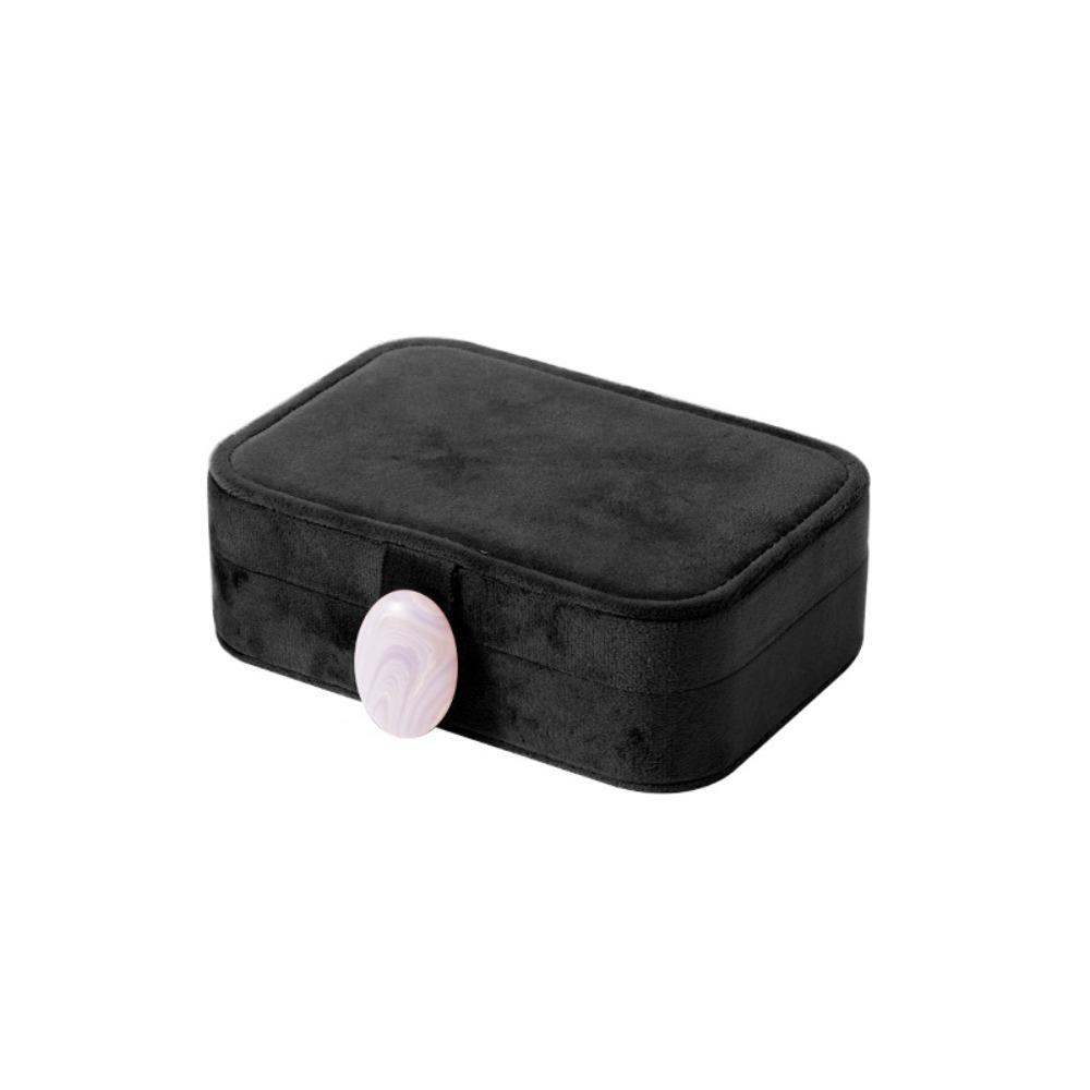 Exquisite Velvet Jewelry Box Stone Jewelry Organizer Case Portable Travel Jewelry Box  Travel Use