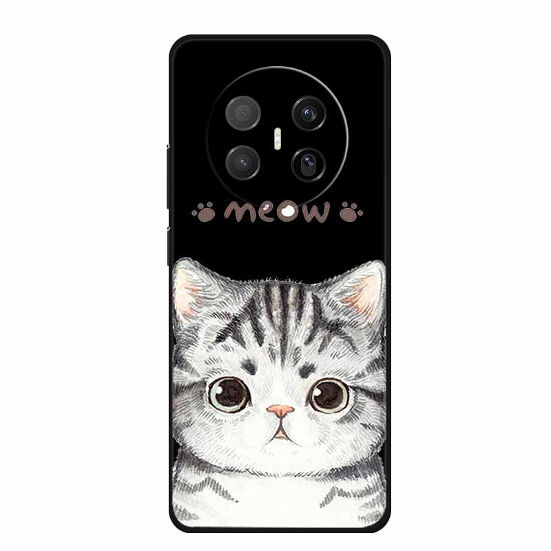 Black Silicone Case For Huawei Mate 70 Air 2025 Case Cartoon Cat Soft Back Cover For Huawei Mate 70 Air Phone Case Funda Coque
